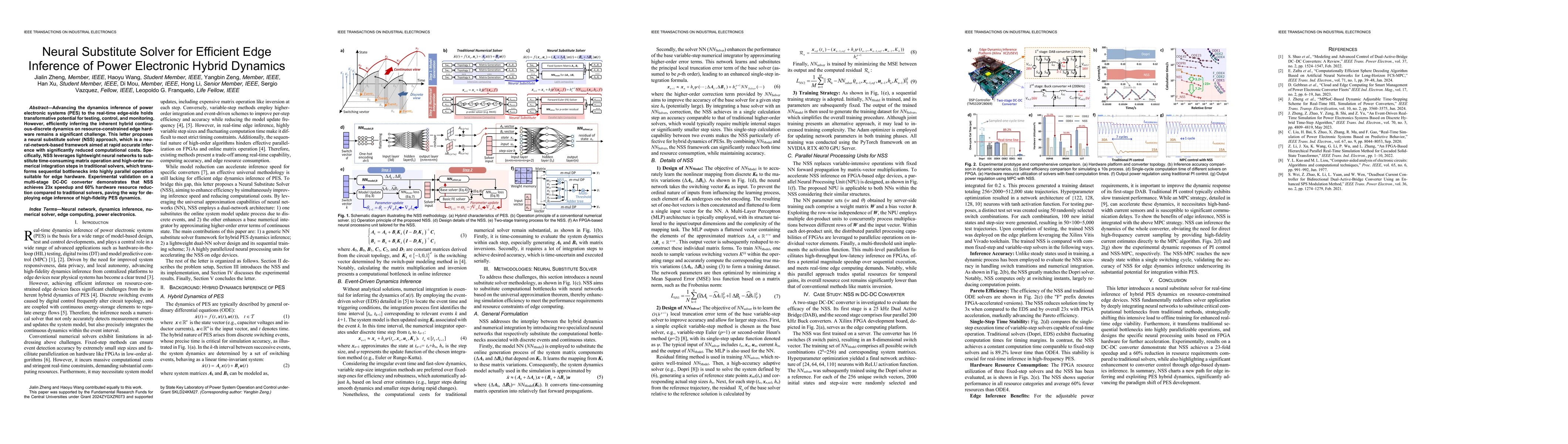 Thumbnail for Neural Substitute Solver for Efficient Edge Inference of Power
  Electronic Hybrid Dynamics