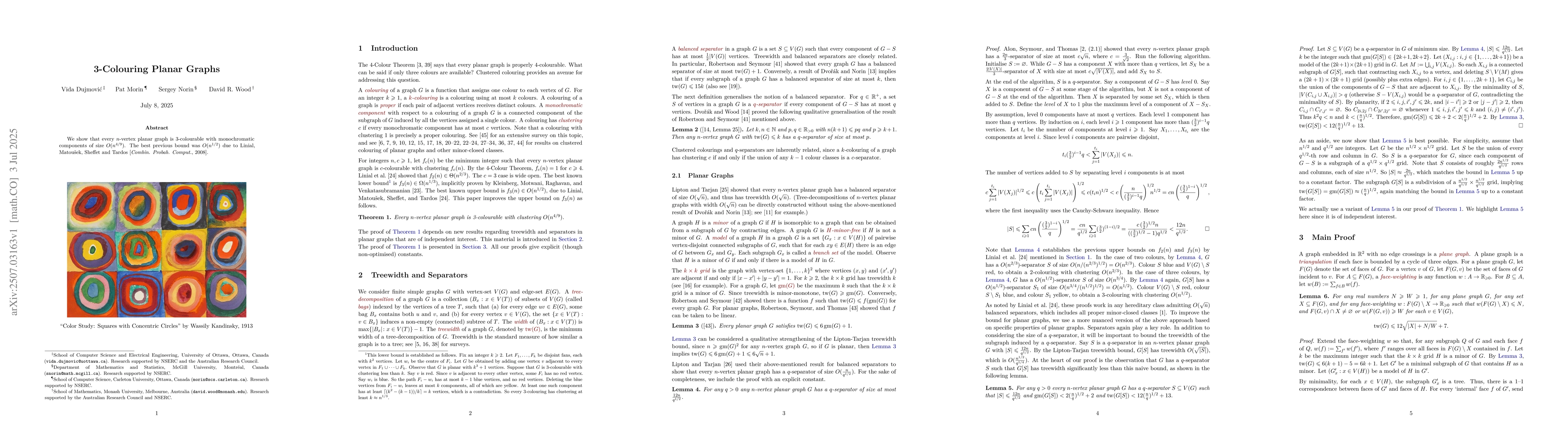 Thumbnail for 3-Colouring Planar Graphs