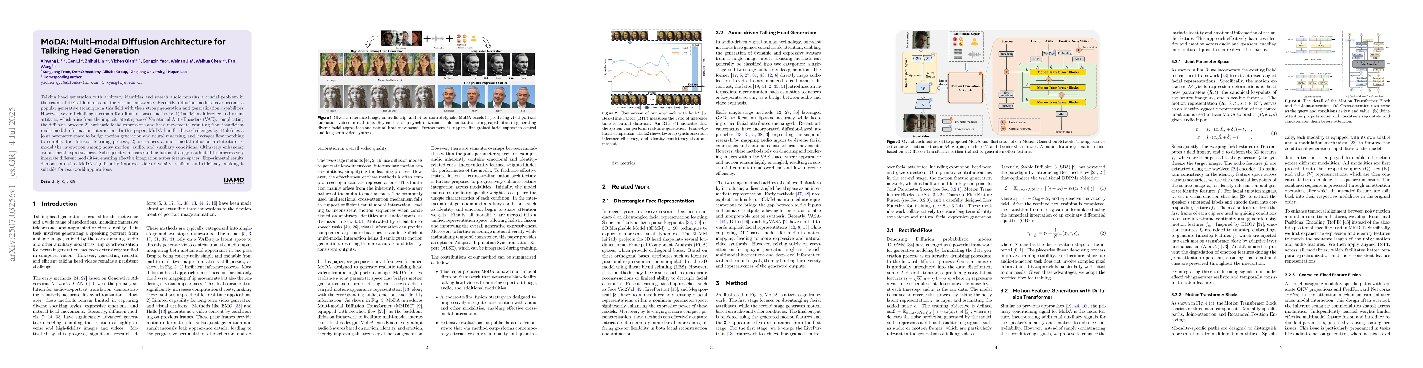 Thumbnail for MoDA: Multi-modal Diffusion Architecture for Talking Head Generation