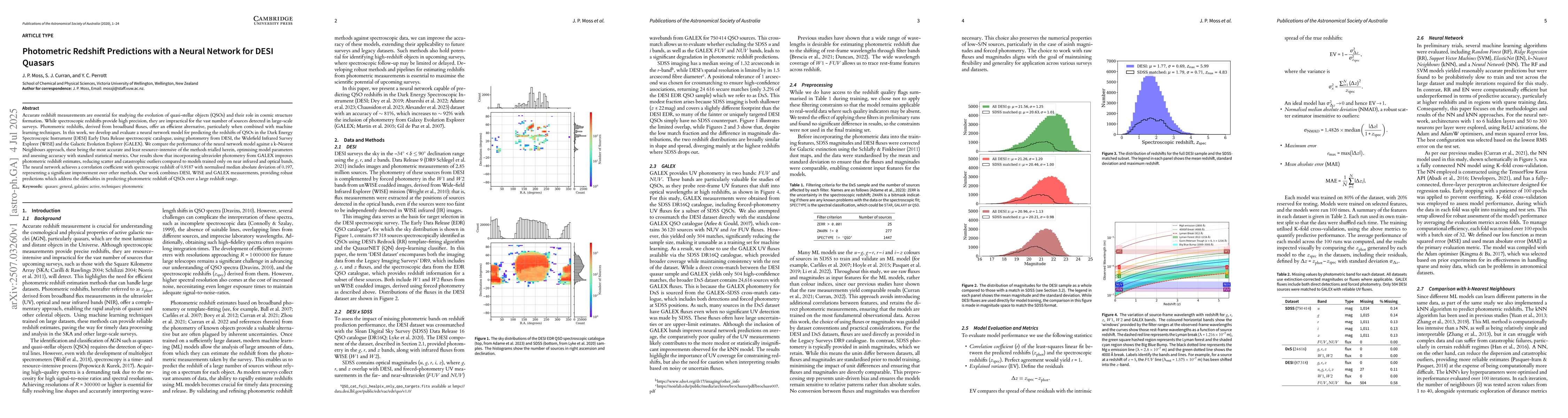 Thumbnail for Photometric Redshift Predictions with a Neural Network for DESI Quasars