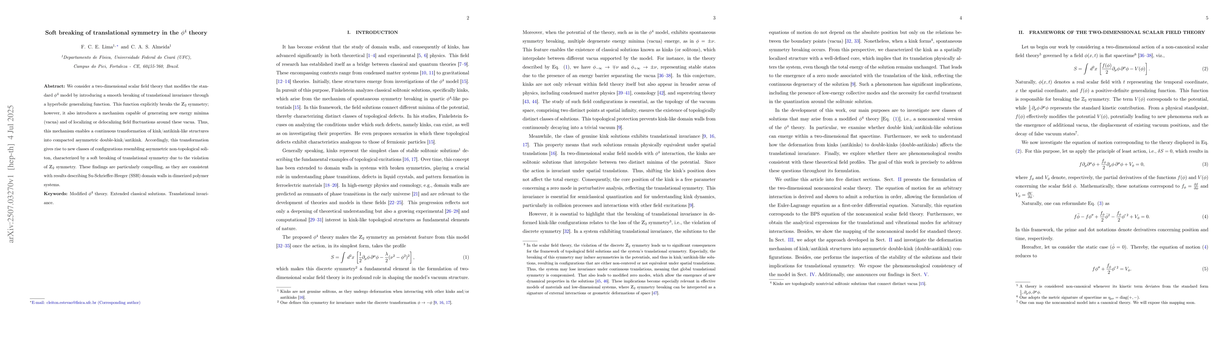 Thumbnail for Soft breaking of translational symmetry in the $φ^4$ theory