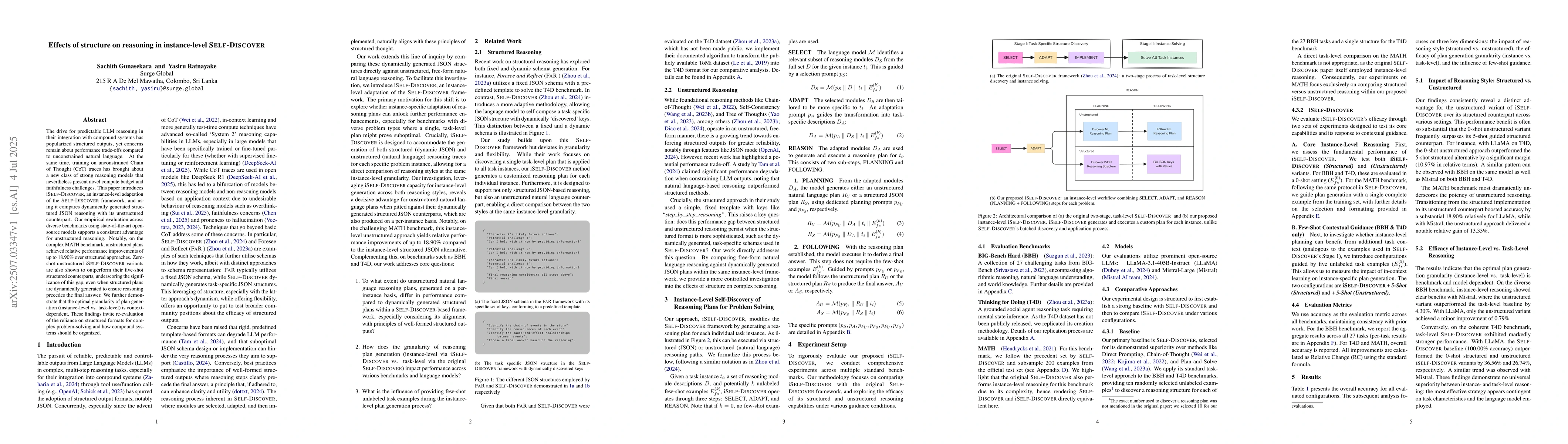 Thumbnail for Effects of structure on reasoning in instance-level Self-Discover