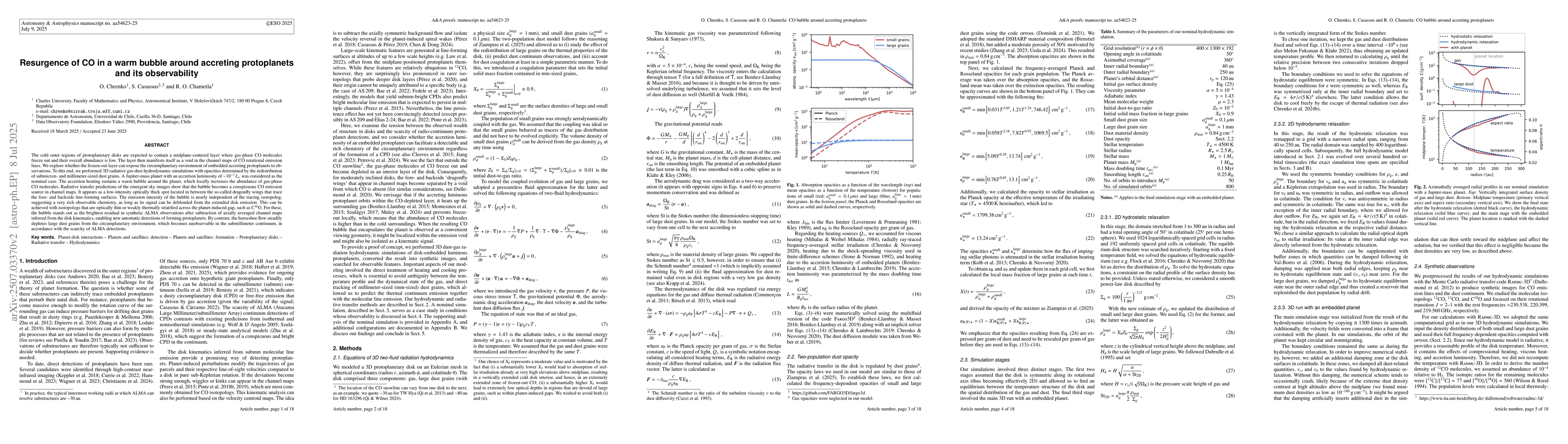 Thumbnail for Resurgence of CO in a warm bubble around accreting protoplanets and its
  observability
