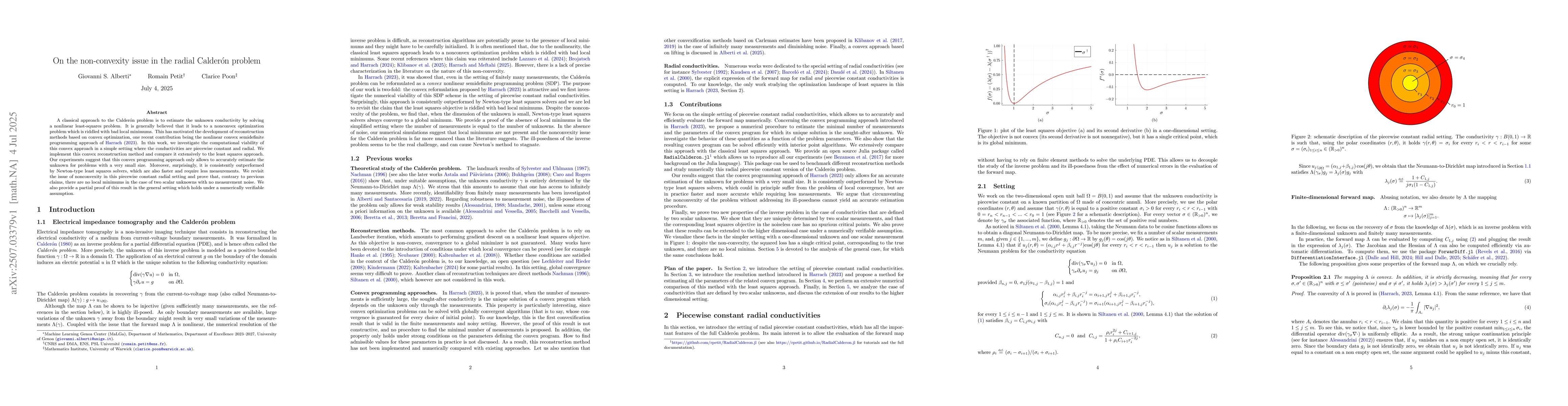 Thumbnail for On the non-convexity issue in the radial Calderón problem