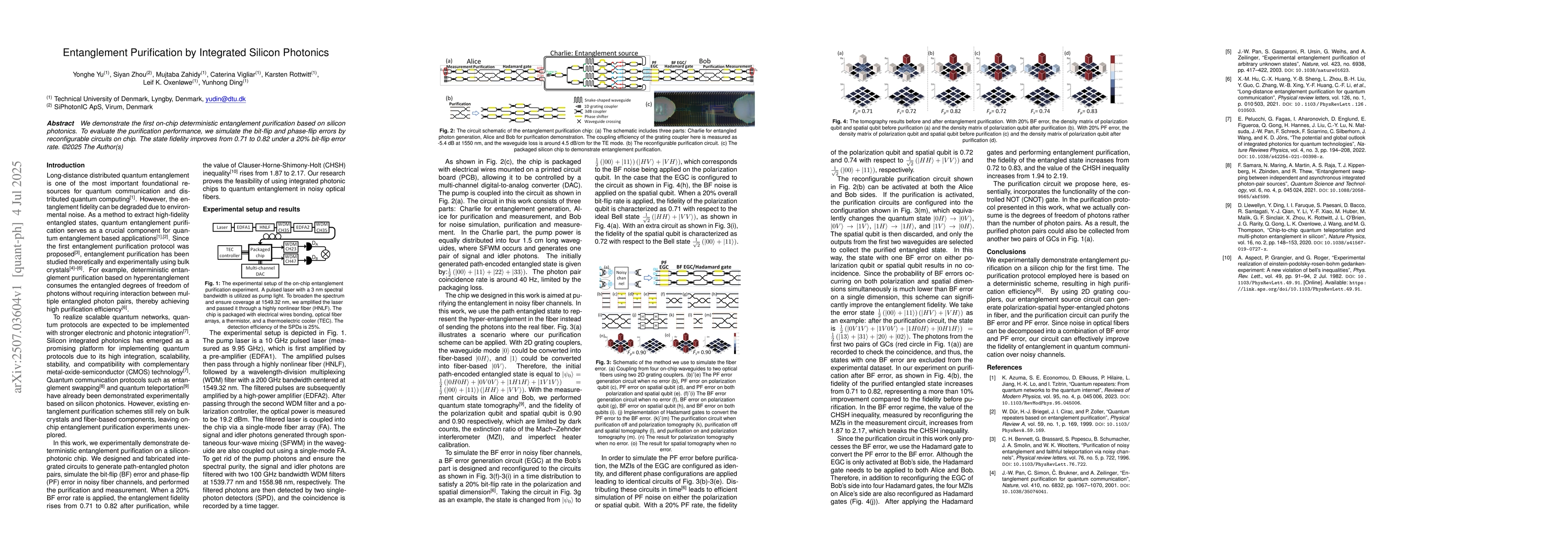 Thumbnail for Entanglement Purification by Integrated Silicon Photonics