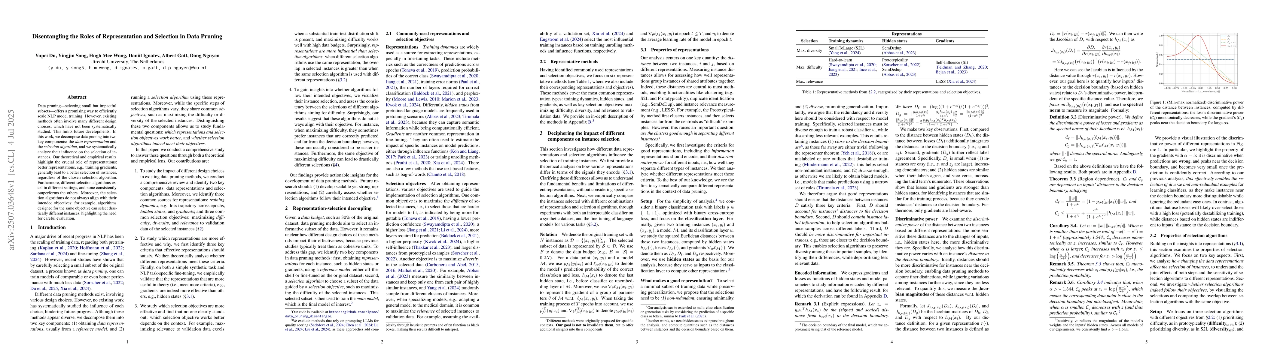 Thumbnail for Disentangling the Roles of Representation and Selection in Data Pruning