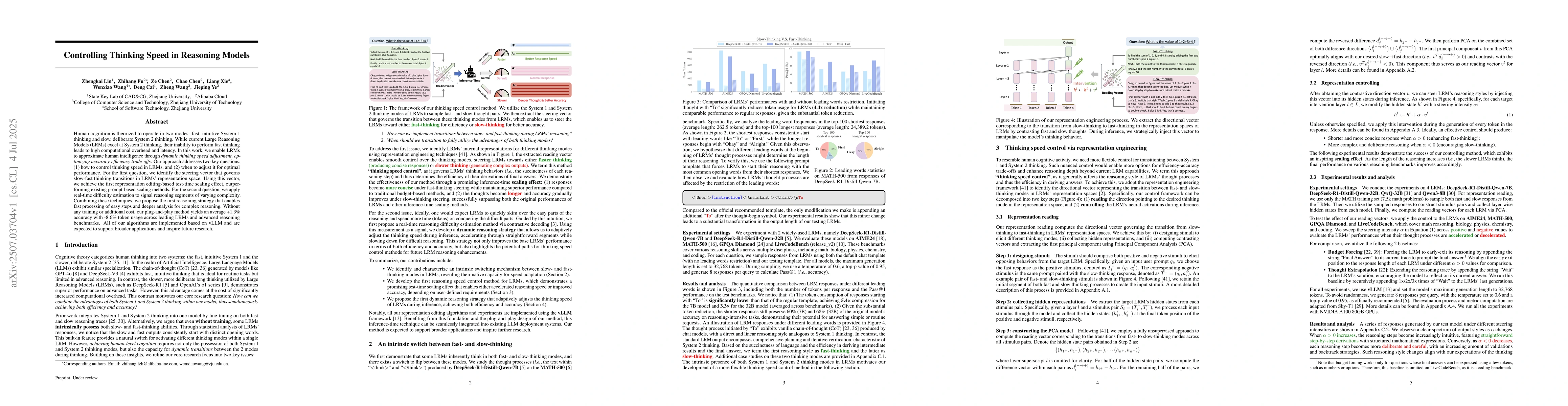 Thumbnail for Controlling Thinking Speed in Reasoning Models