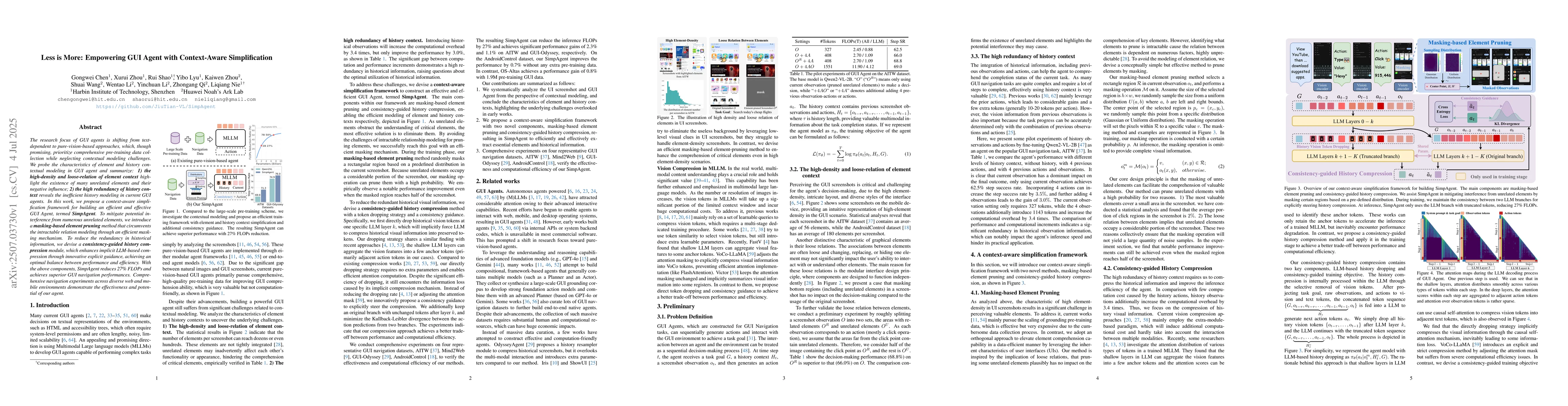 Thumbnail for Less is More: Empowering GUI Agent with Context-Aware Simplification