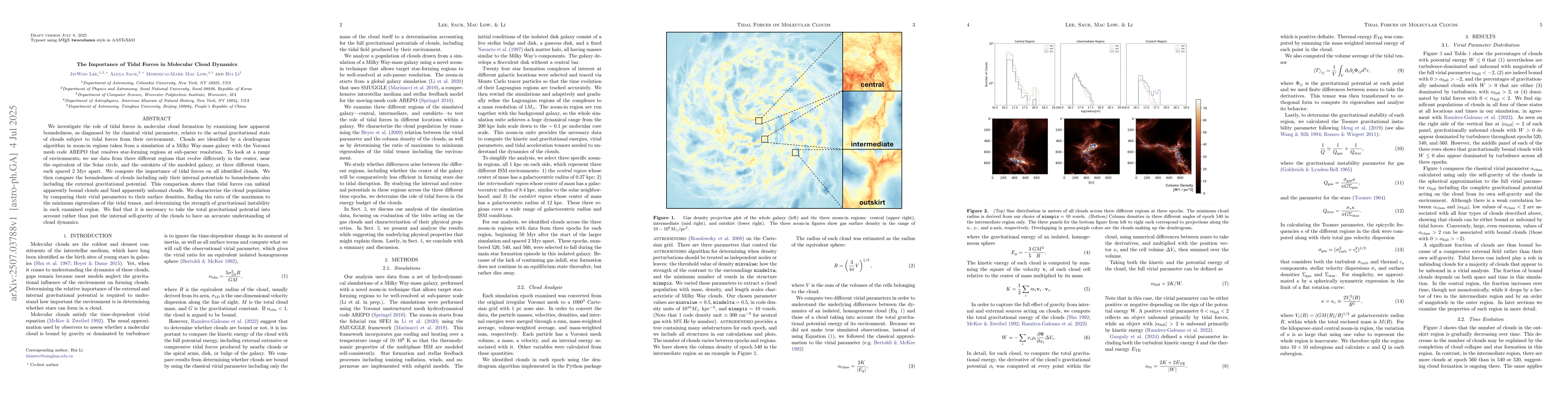 Thumbnail for The Importance of Tidal Forces in Molecular Cloud Dynamics