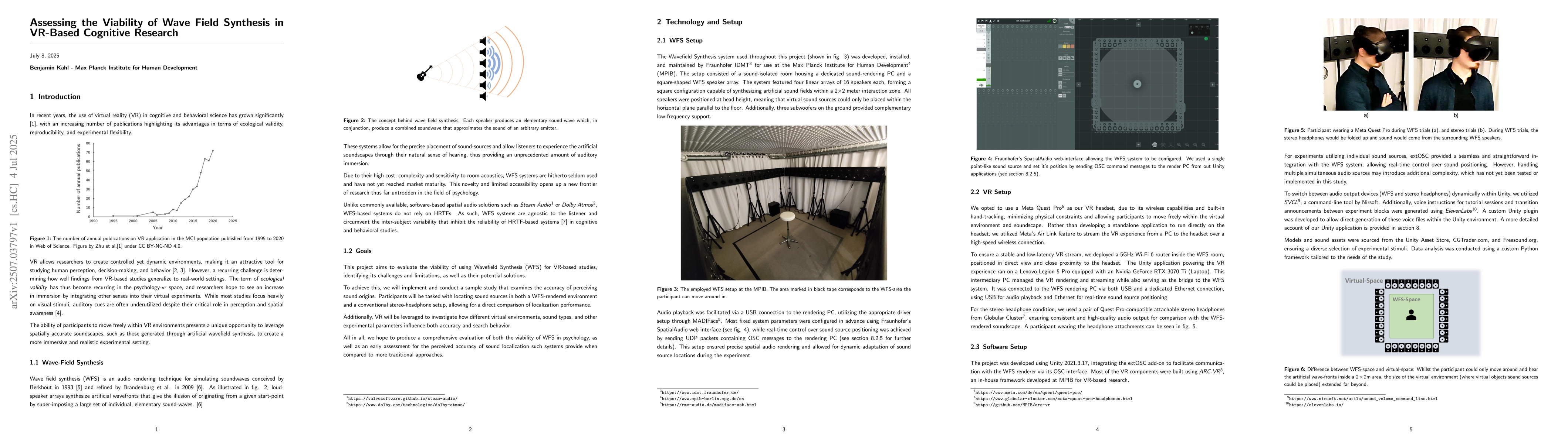 Thumbnail for Assessing the Viability of Wave Field Synthesis in VR-Based Cognitive
  Research