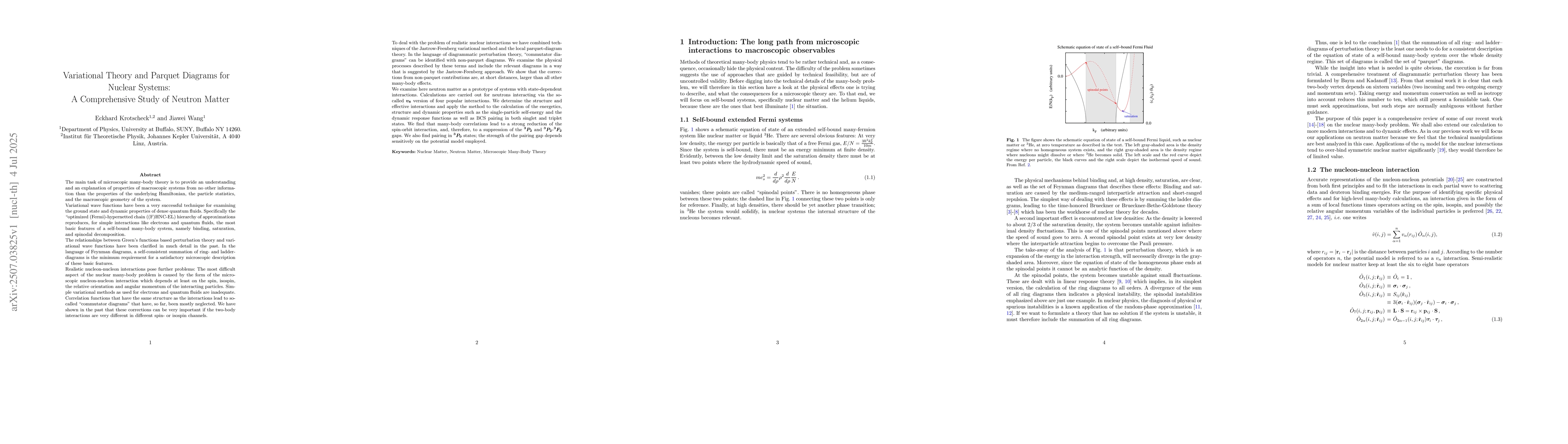 Thumbnail for Variational Theory and Parquet Diagrams for Nuclear Systems: A
  Comprehensive Study of Neutron Matter