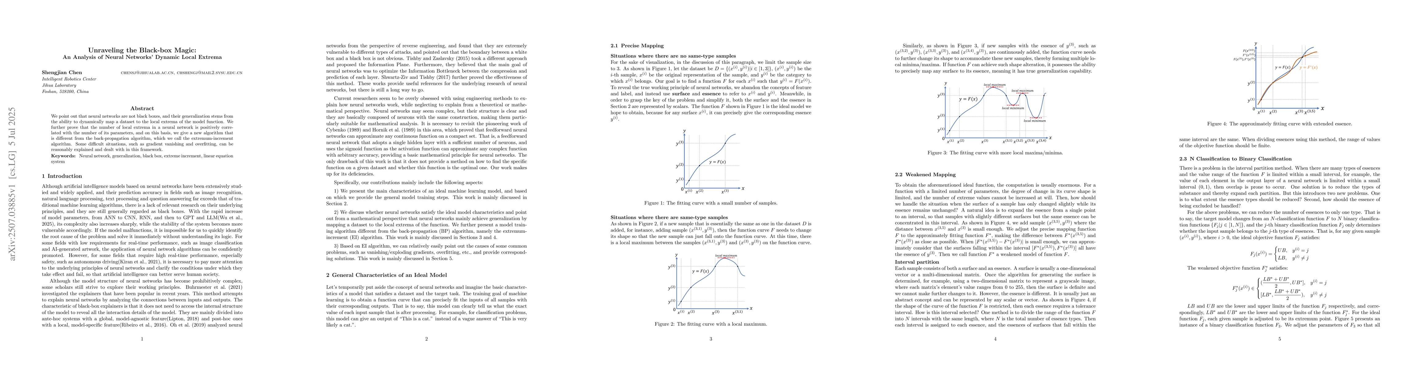 Thumbnail for Unraveling the Black-box Magic: An Analysis of Neural Networks' Dynamic
  Local Extrema
