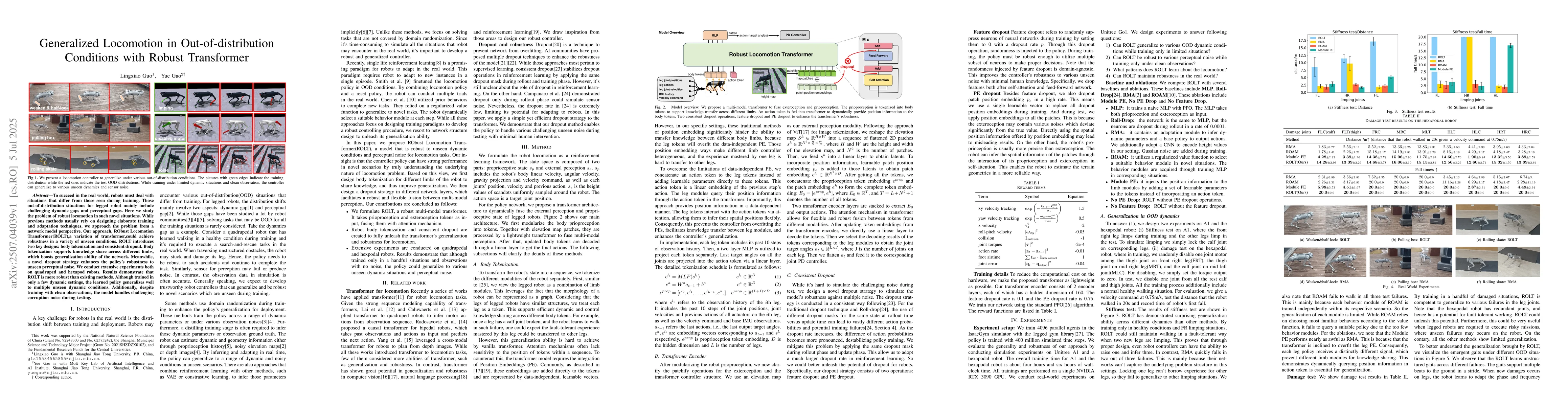 Thumbnail for Generalized Locomotion in Out-of-distribution Conditions with Robust
  Transformer
