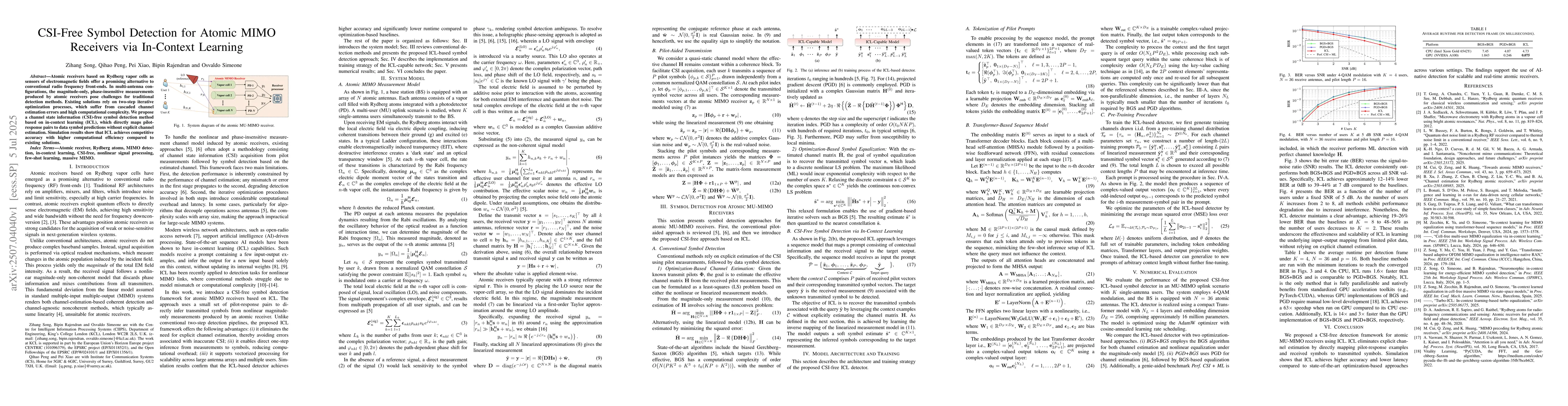 Thumbnail for CSI-Free Symbol Detection for Atomic MIMO Receivers via In-Context
  Learning