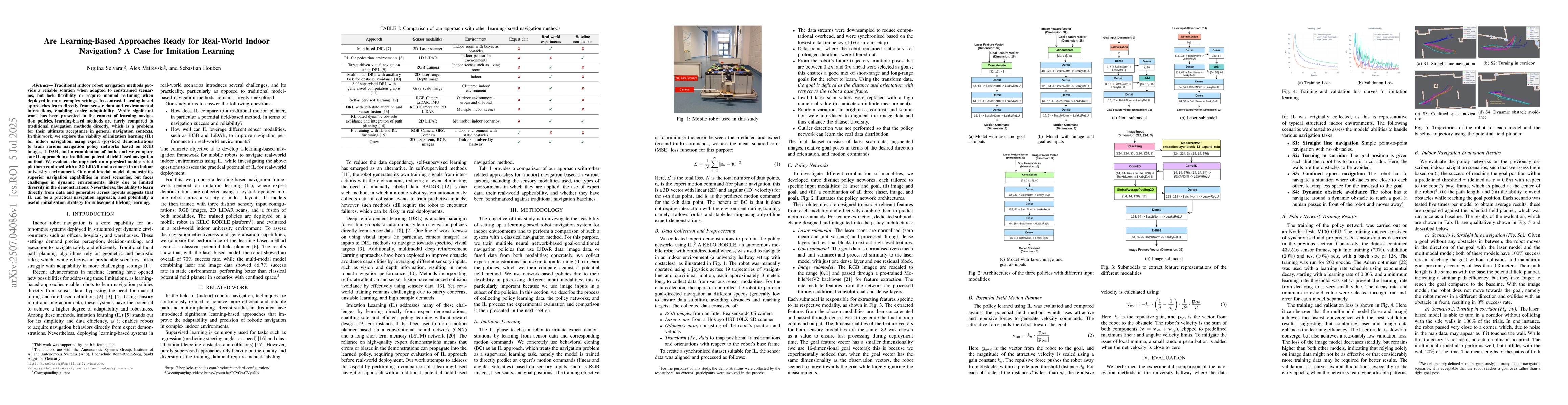 Thumbnail for Are Learning-Based Approaches Ready for Real-World Indoor Navigation? A
  Case for Imitation Learning