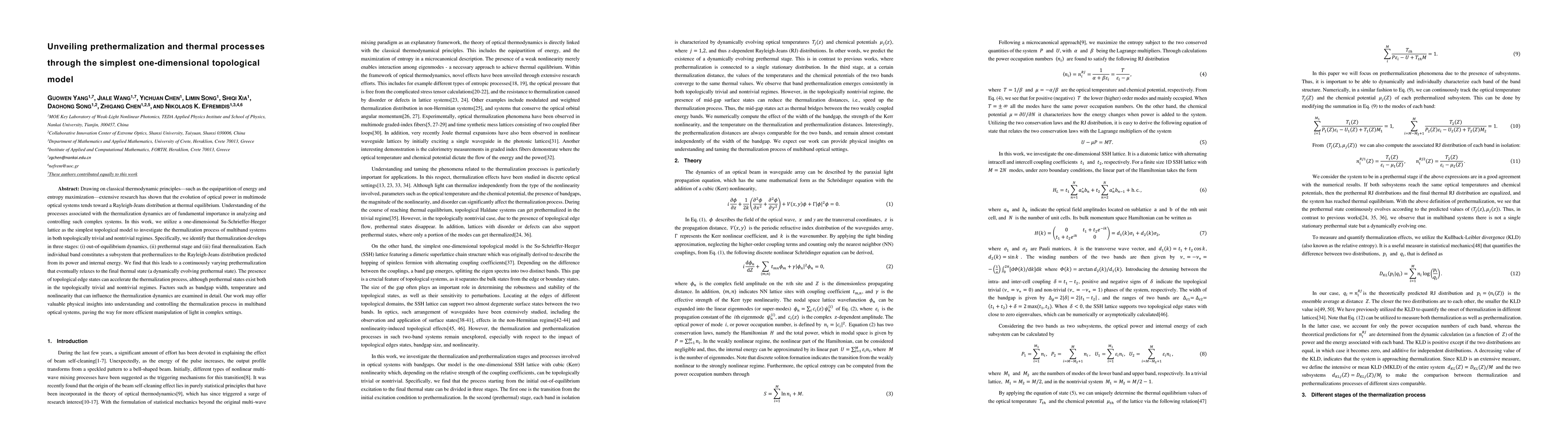 Thumbnail for Unveiling prethermalization and thermal processes through the simplest
  one-dimensional topological model