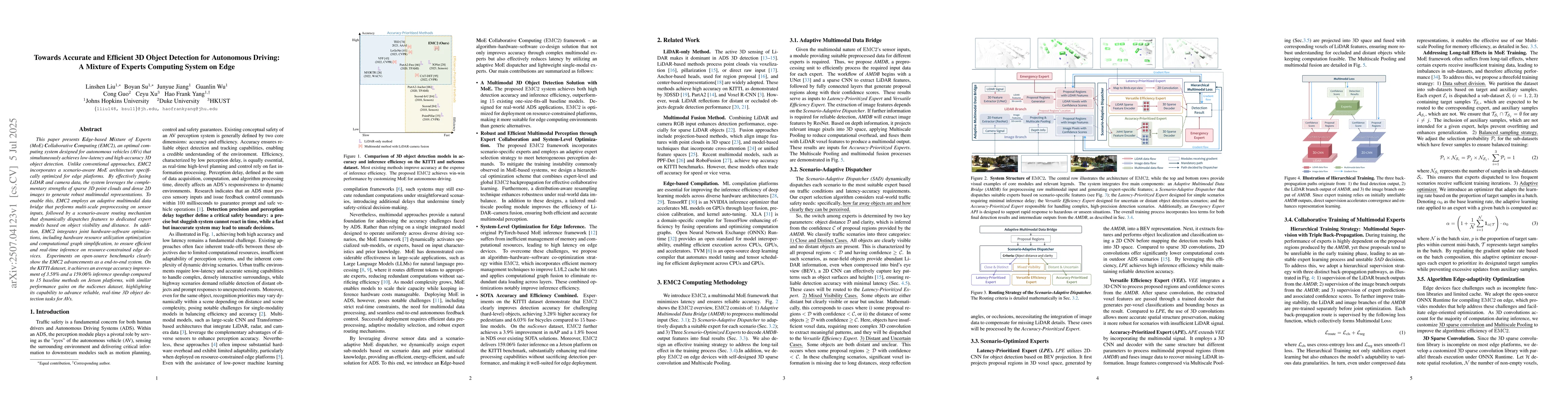Thumbnail for Towards Accurate and Efficient 3D Object Detection for Autonomous
  Driving: A Mixture of Experts Computing System on Edge