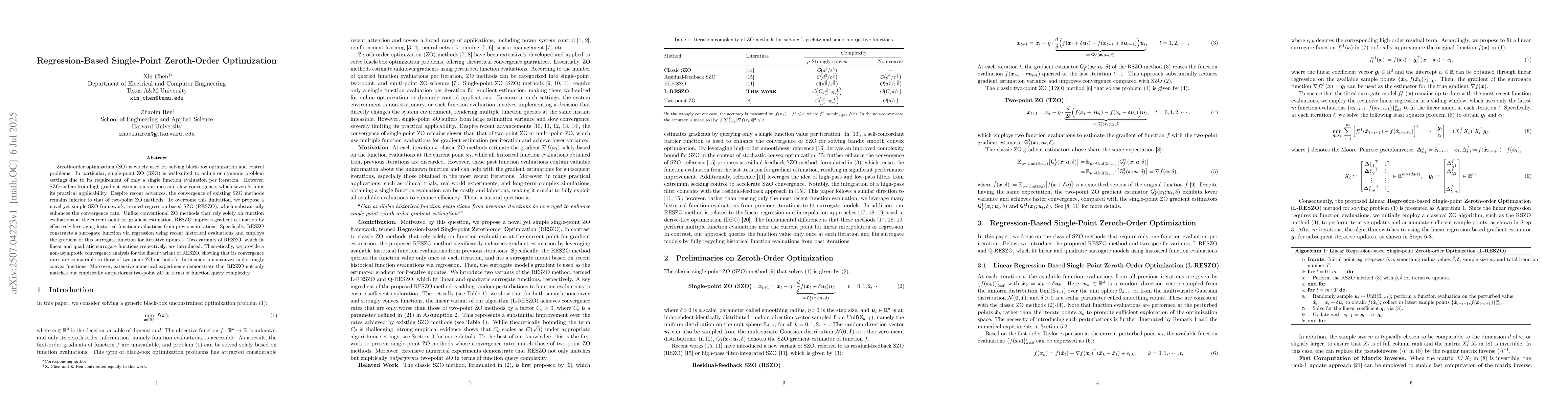 Thumbnail for Regression-Based Single-Point Zeroth-Order Optimization