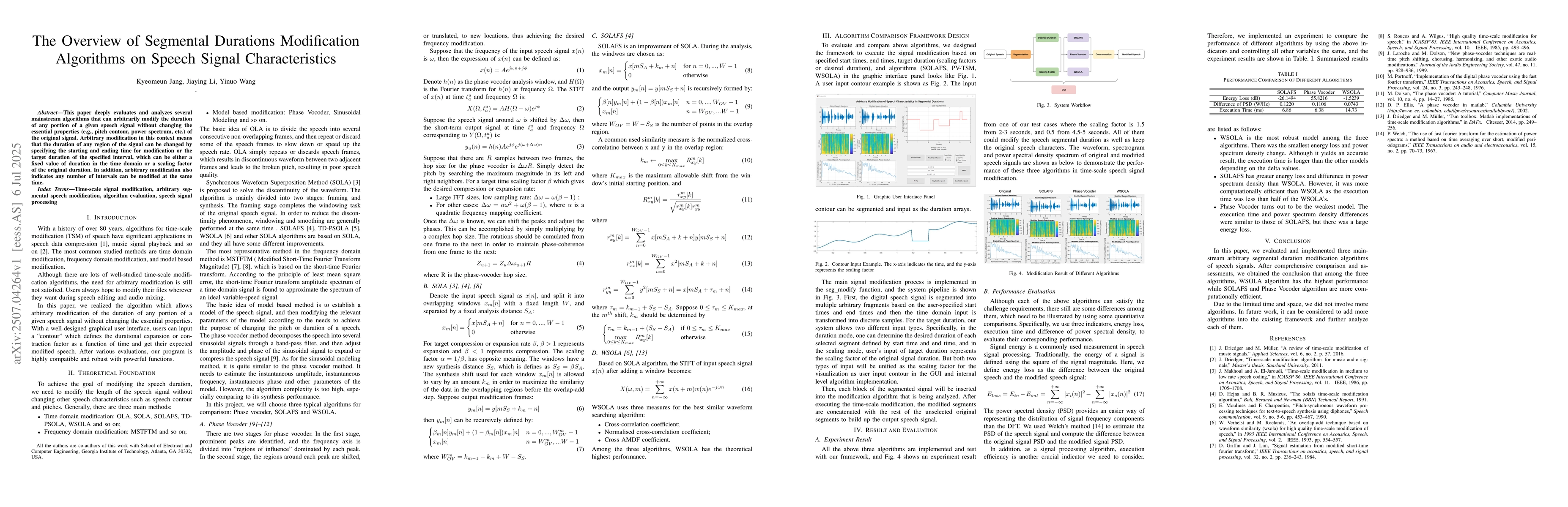 Thumbnail for The Overview of Segmental Durations Modification Algorithms on Speech
  Signal Characteristics