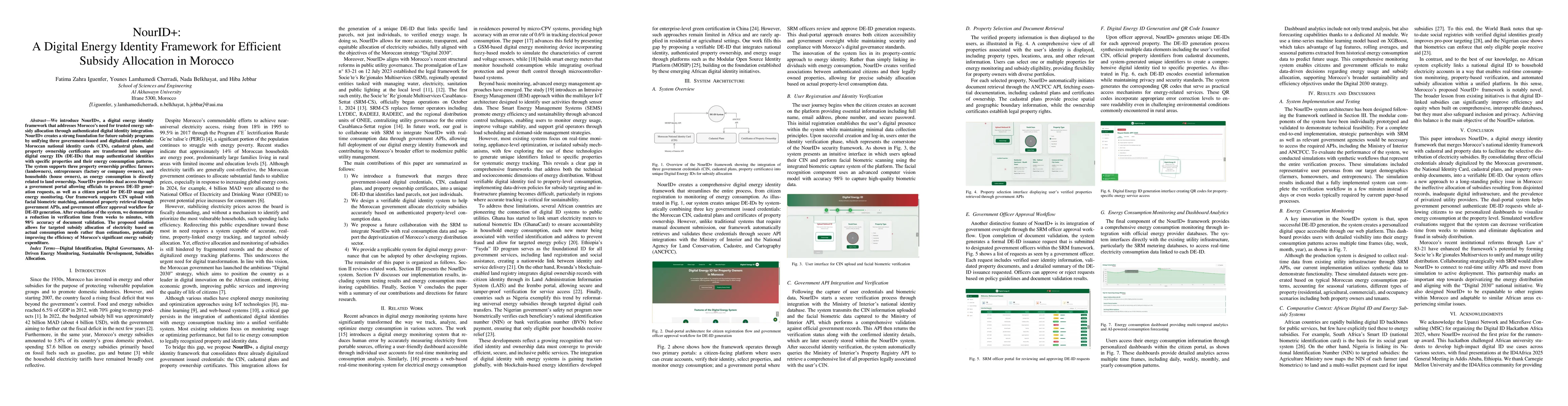 Thumbnail for NourID+: A Digital Energy Identity Framework for Efficient Subsidy
  Allocation in Morocco