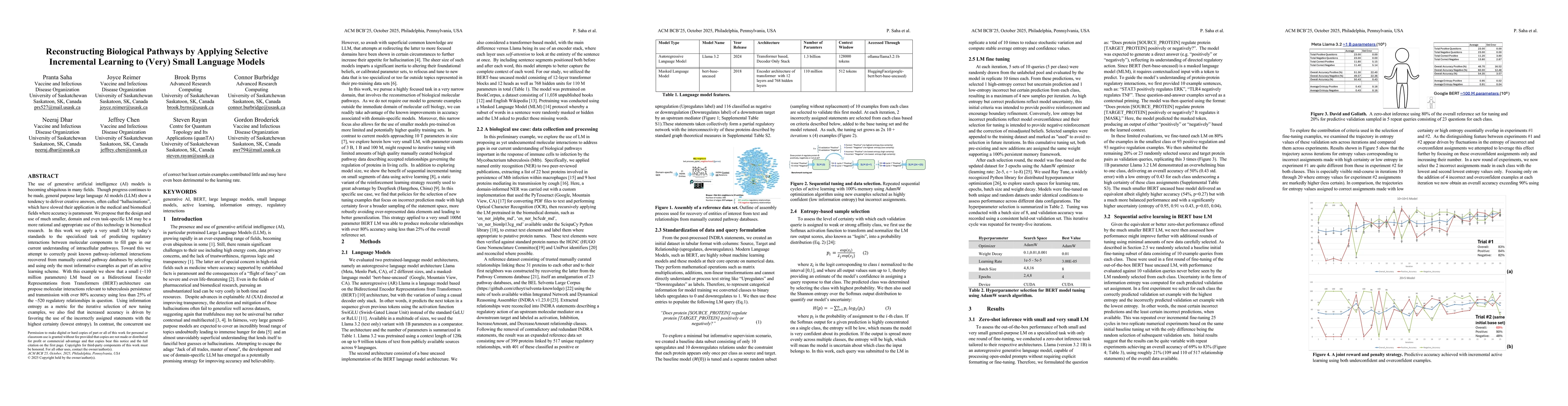 Thumbnail for Reconstructing Biological Pathways by Applying Selective Incremental
  Learning to (Very) Small Language Models