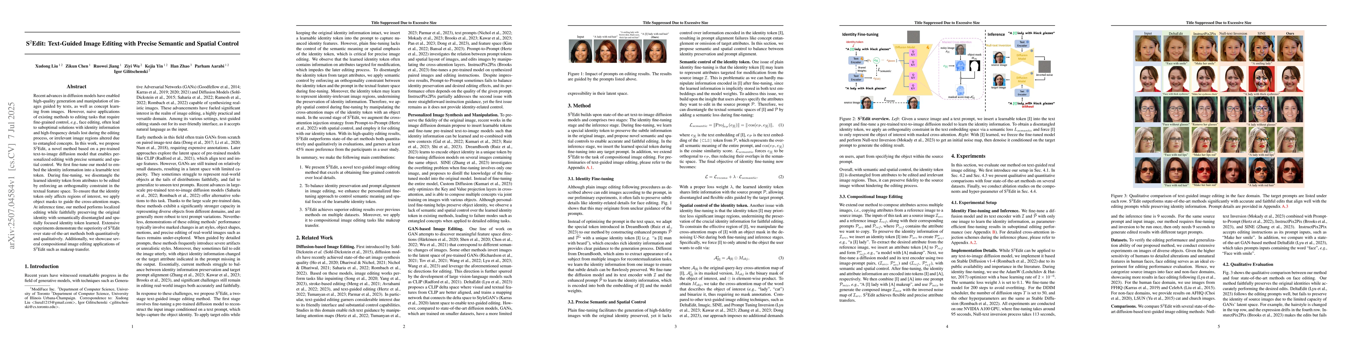 Thumbnail for S$^2$Edit: Text-Guided Image Editing with Precise Semantic and Spatial
  Control