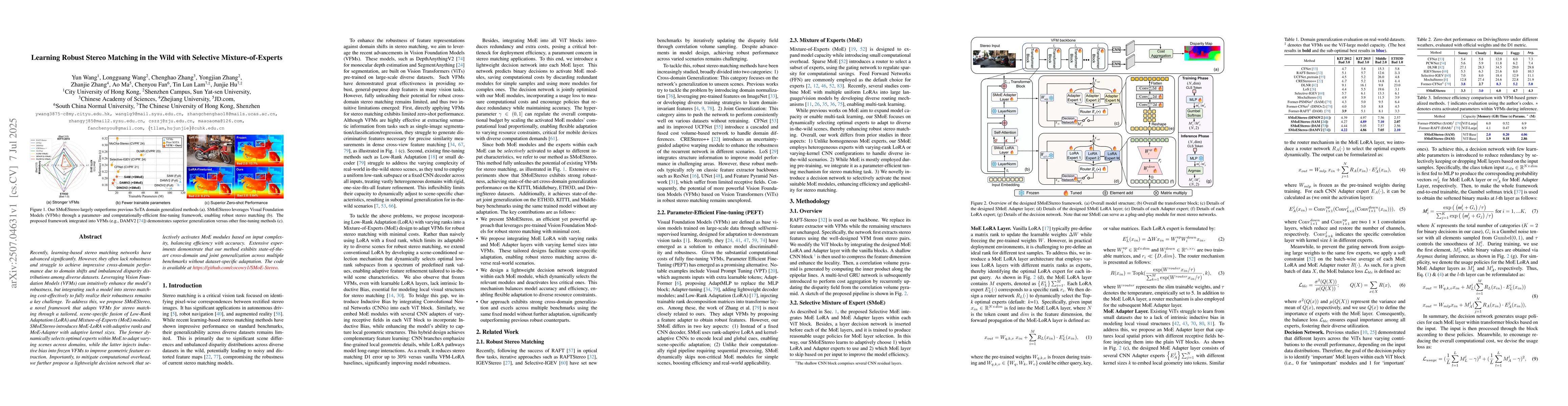 Thumbnail for Learning Robust Stereo Matching in the Wild with Selective
  Mixture-of-Experts