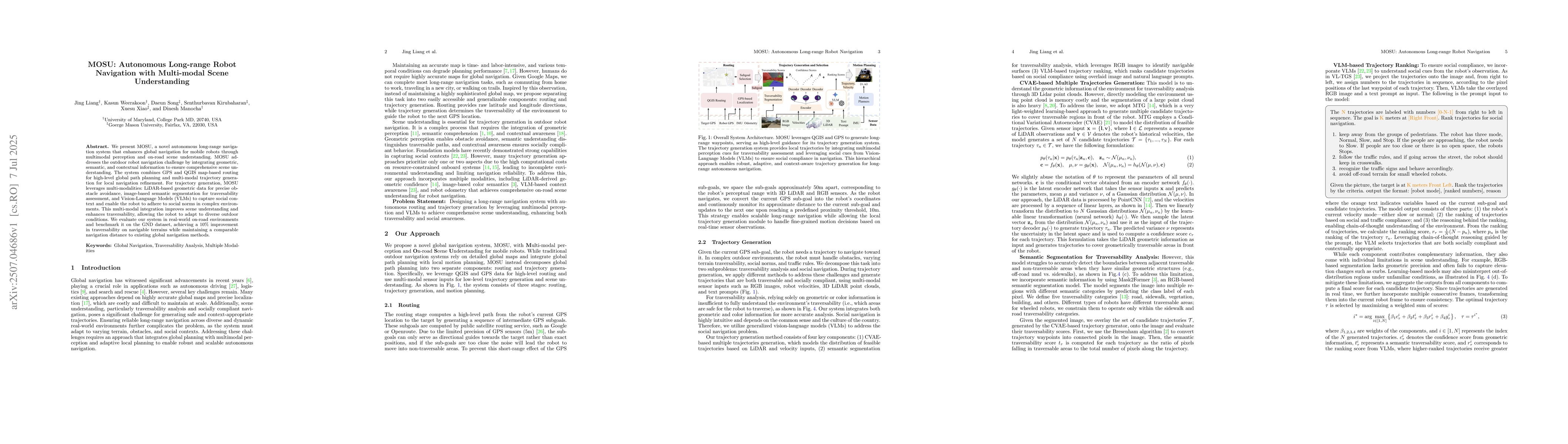 Thumbnail for MOSU: Autonomous Long-range Robot Navigation with Multi-modal Scene
  Understanding