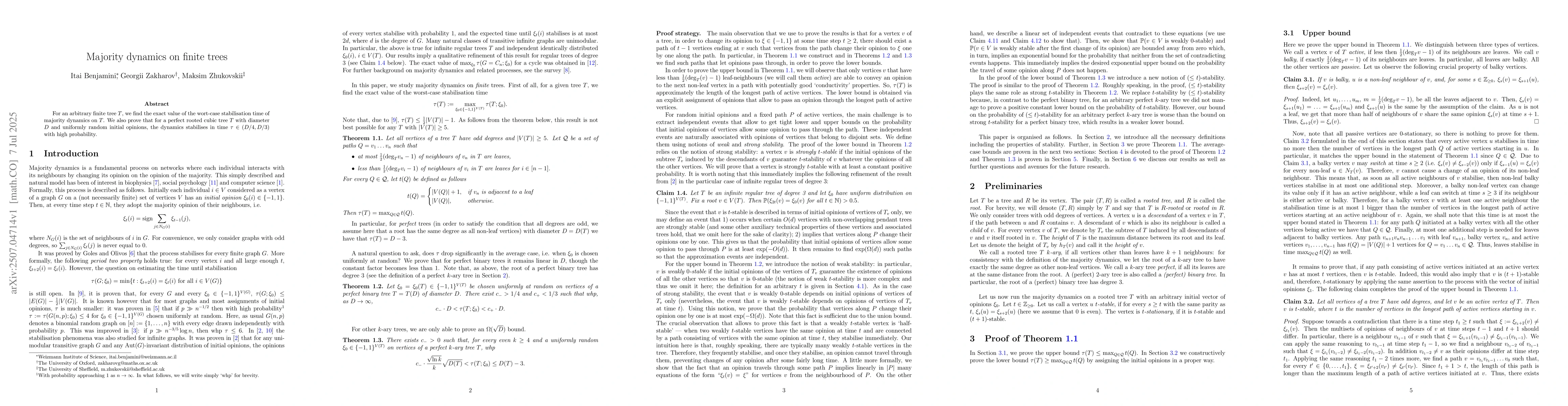 Thumbnail for Majority dynamics on finite trees