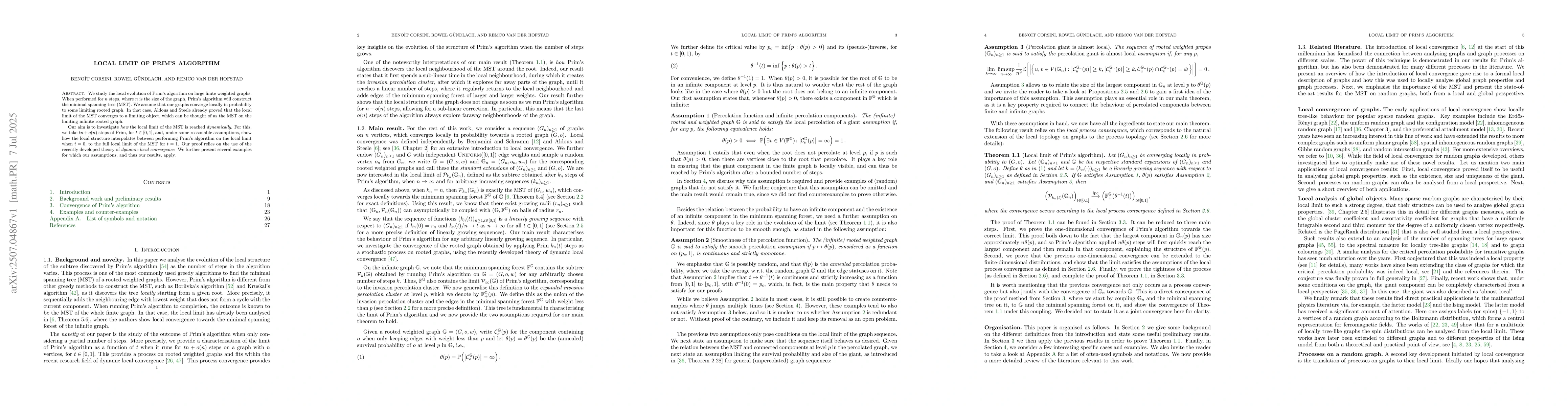 Thumbnail for Local limit of Prim's algorithm