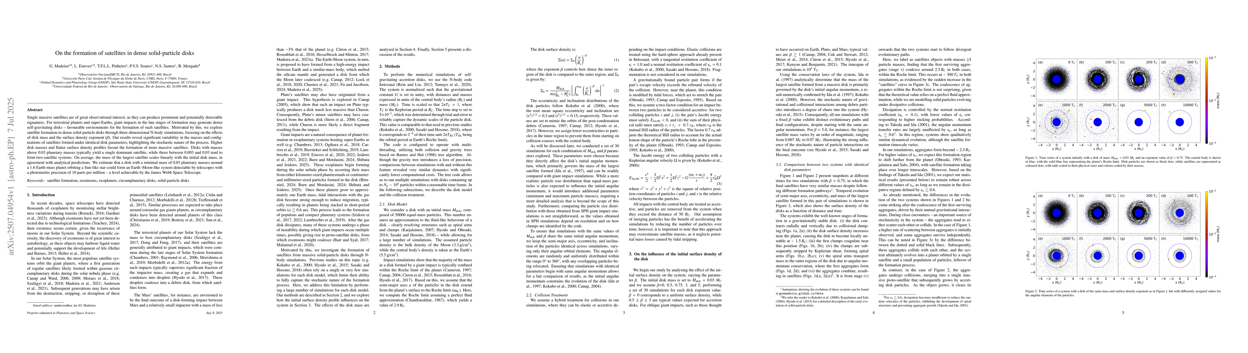 Thumbnail for On the formation of satellites in dense solid-particle disks