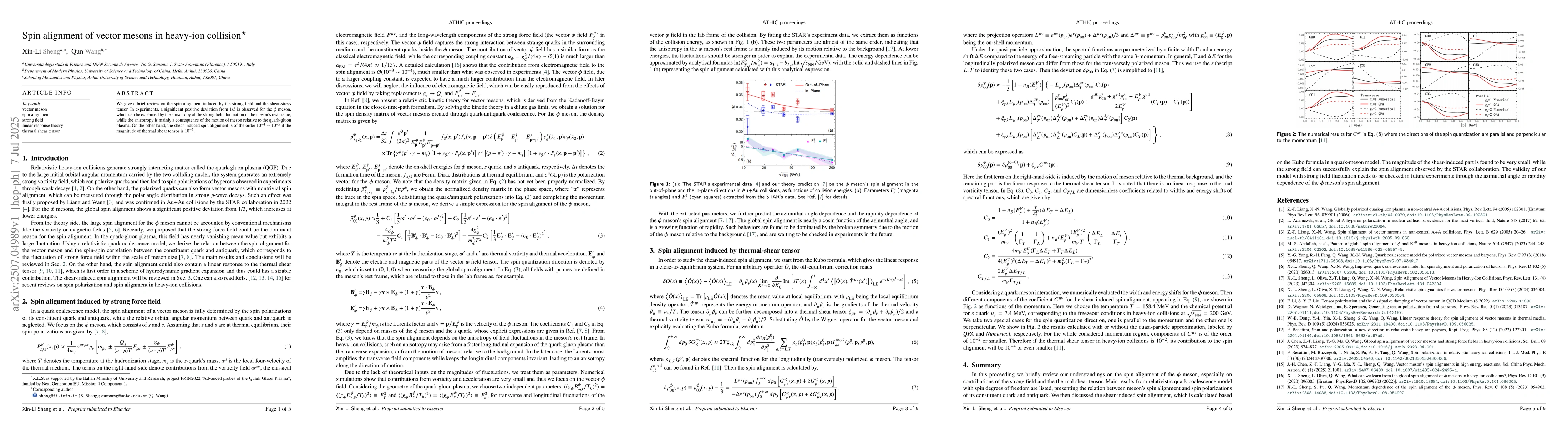 Thumbnail for Spin alignment of vector mesons in heavy-ion collision