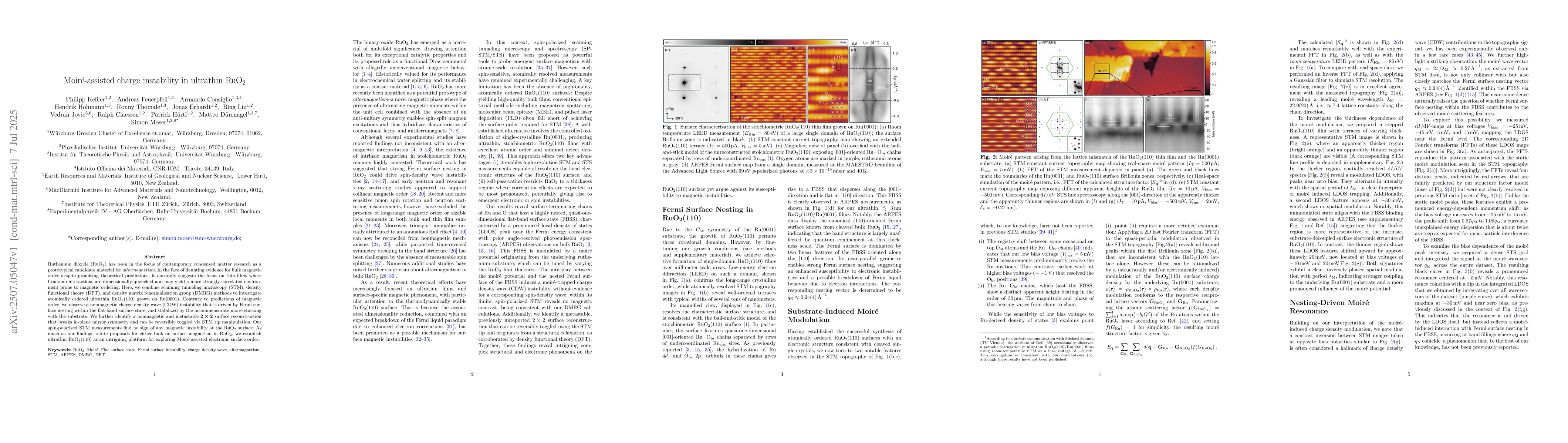 Thumbnail for Moiré-assisted charge instability in ultrathin RuO$_2$