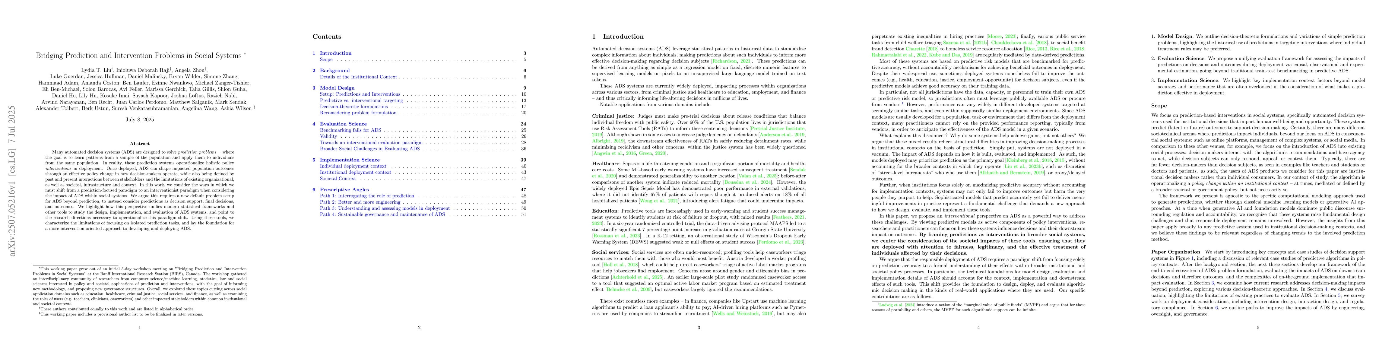 Thumbnail for Bridging Prediction and Intervention Problems in Social Systems