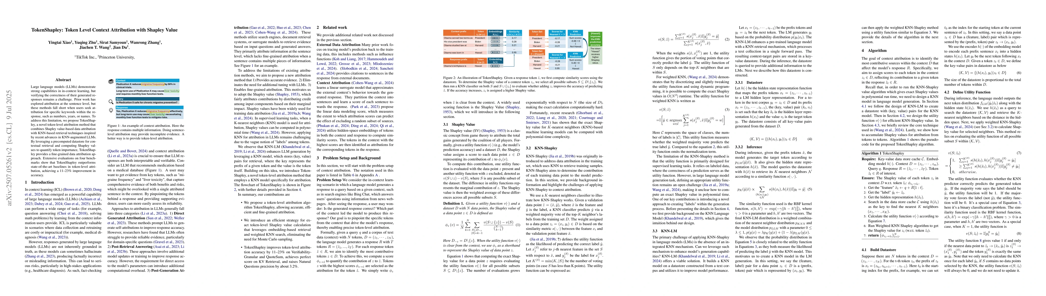 Thumbnail for TokenShapley: Token Level Context Attribution with Shapley Value