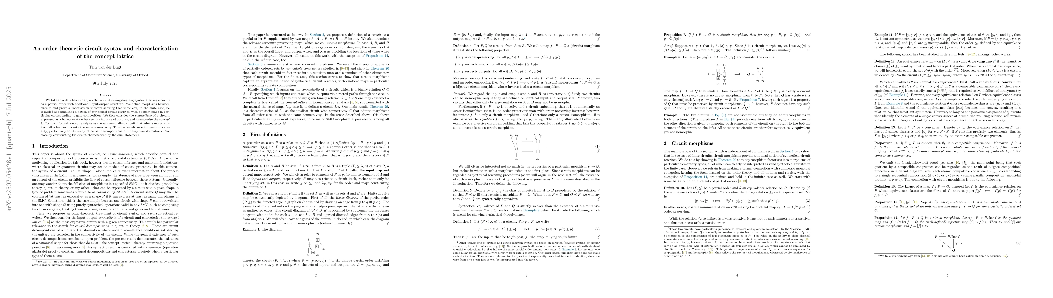 Thumbnail for An order-theoretic circuit syntax and characterisation of the concept
  lattice