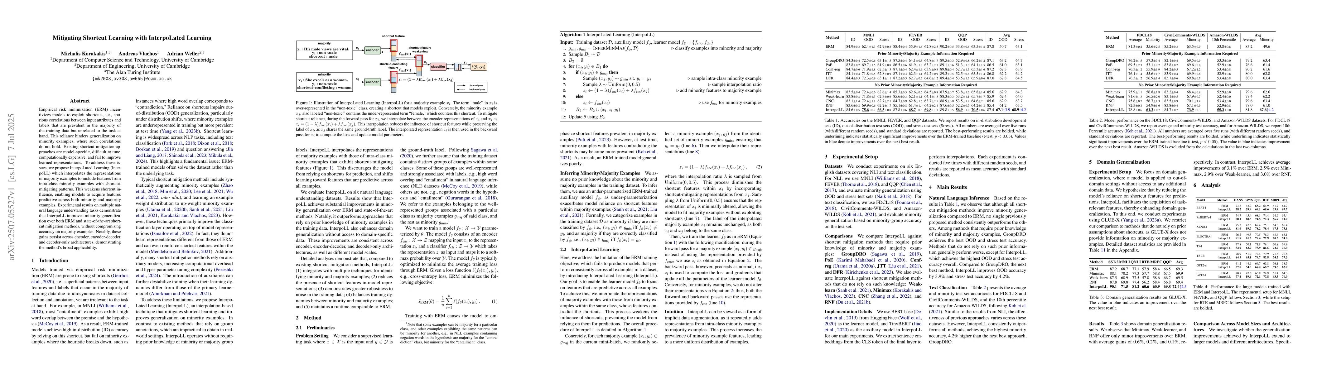 Thumbnail for Mitigating Shortcut Learning with InterpoLated Learning