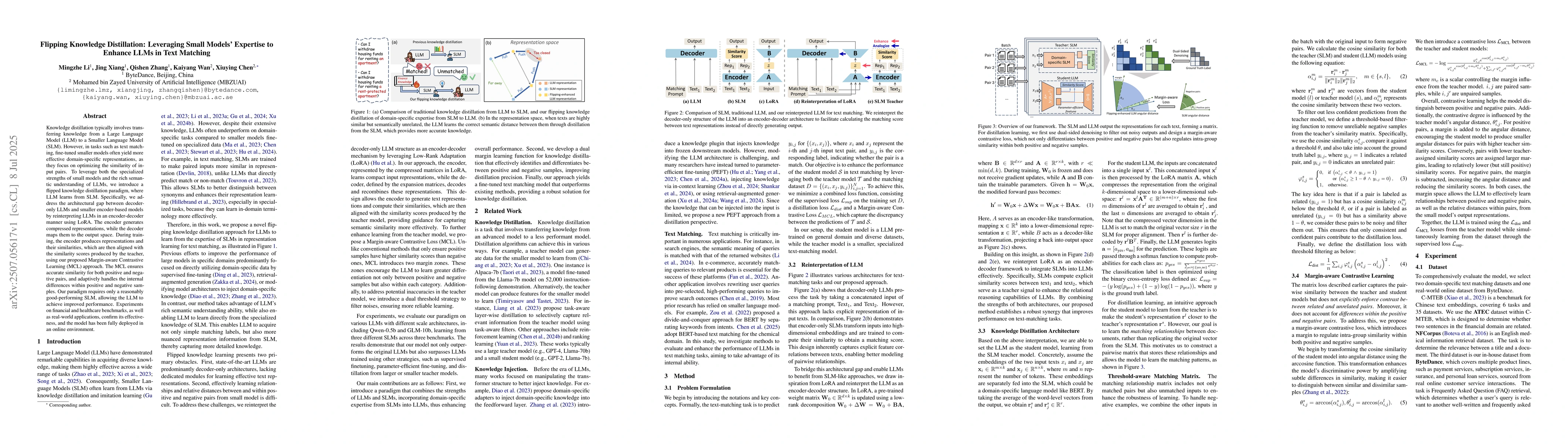 Thumbnail for Flipping Knowledge Distillation: Leveraging Small Models' Expertise to
  Enhance LLMs in Text Matching