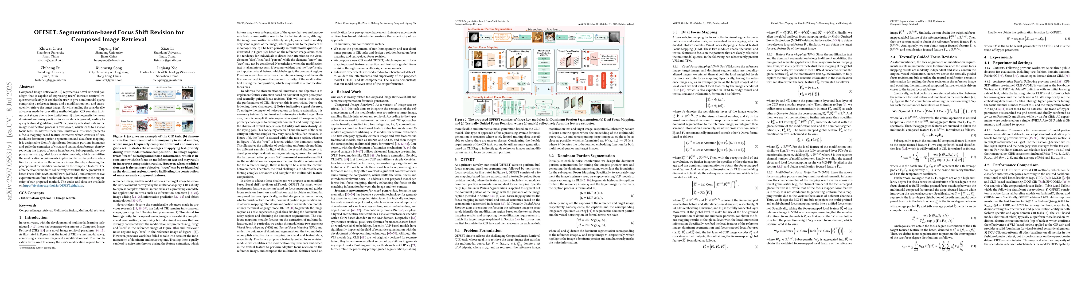 Thumbnail for OFFSET: Segmentation-based Focus Shift Revision for Composed Image
  Retrieval