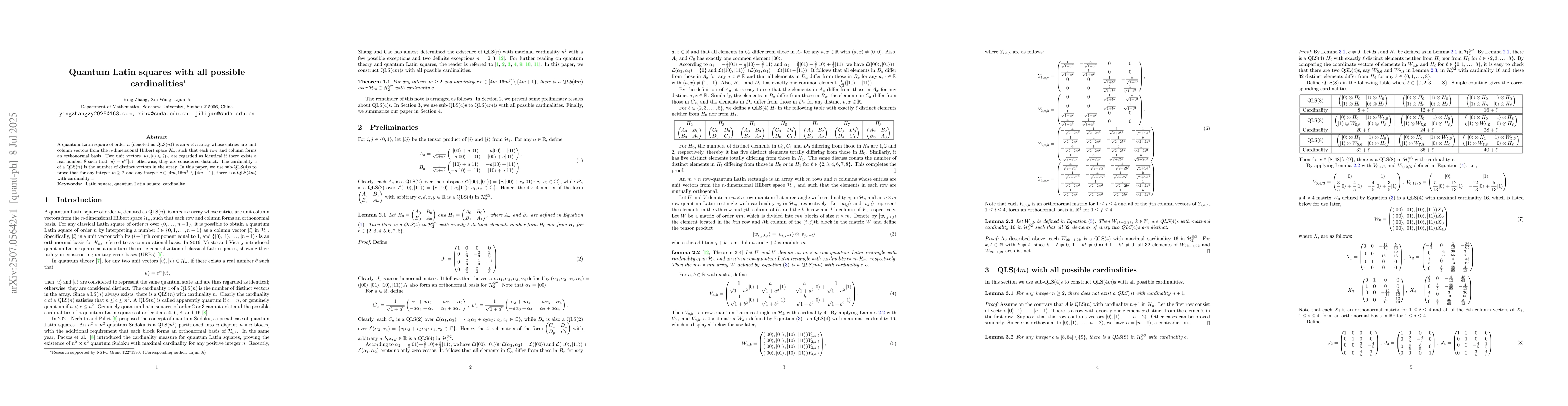 Thumbnail for Quantum Latin squares with all possible cardinalities