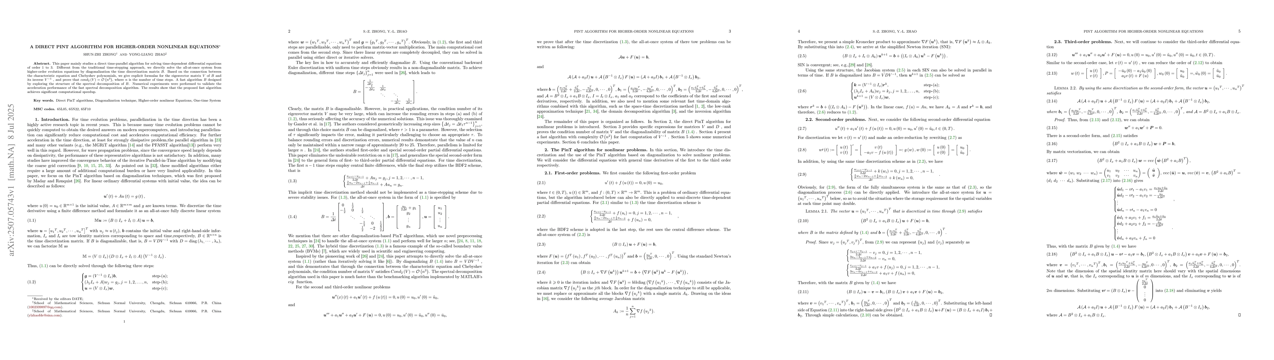 Thumbnail for A direct PinT algorithm for higher-order nonlinear equations