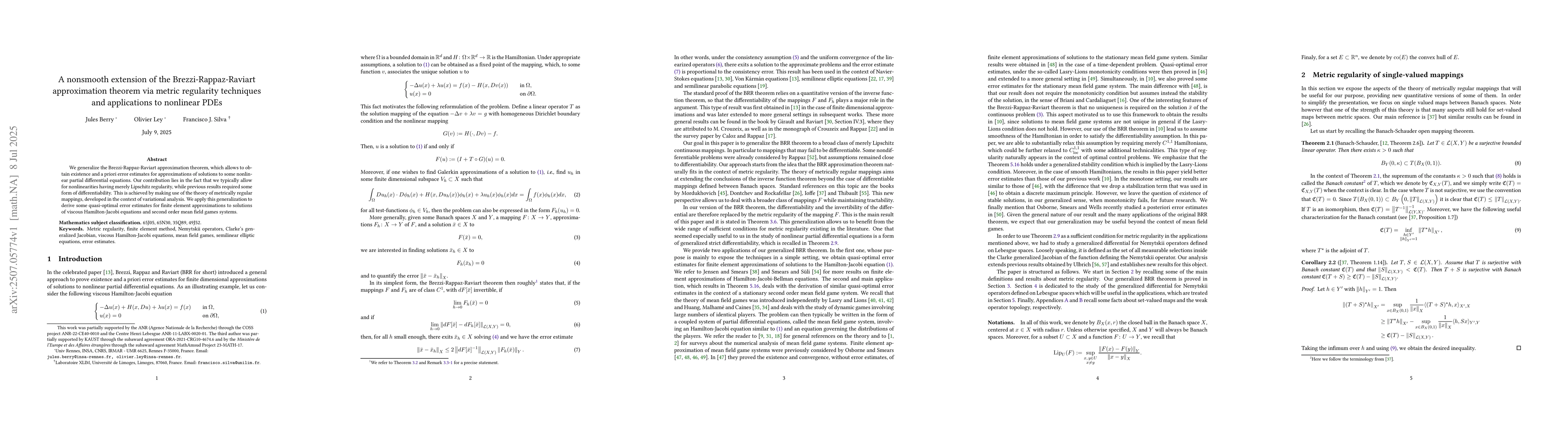 Thumbnail for A nonsmooth extension of the Brezzi-Rappaz-Raviart approximation theorem
  via metric regularity techniques and applications to nonlinear PDEs