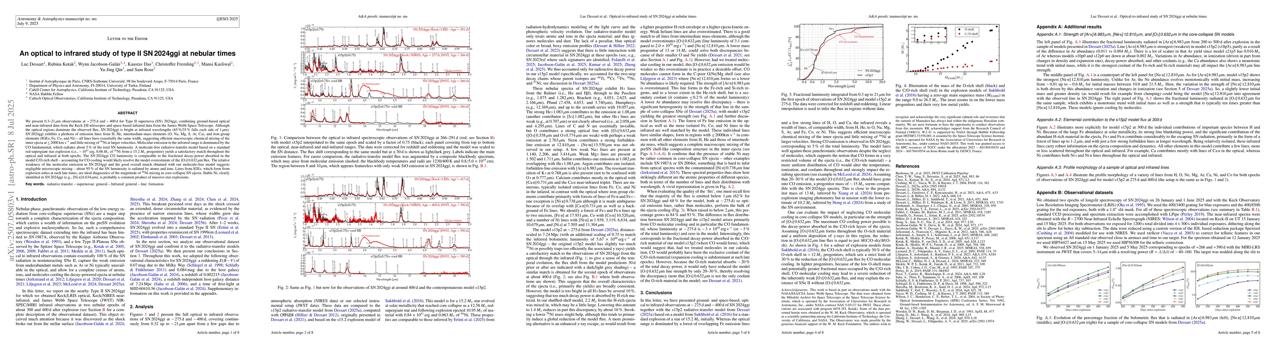Thumbnail for An optical to infrared study of type II SN2024ggi at nebular times