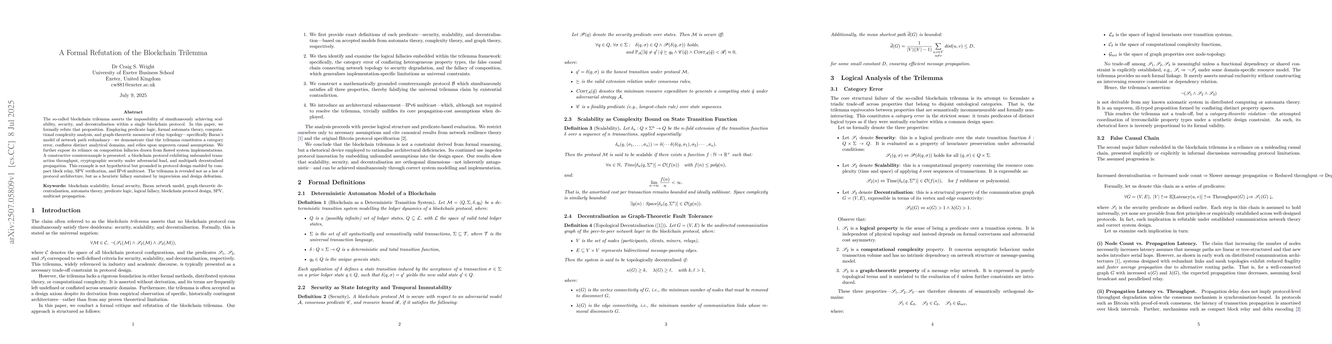 Thumbnail for A Formal Refutation of the Blockchain Trilemma