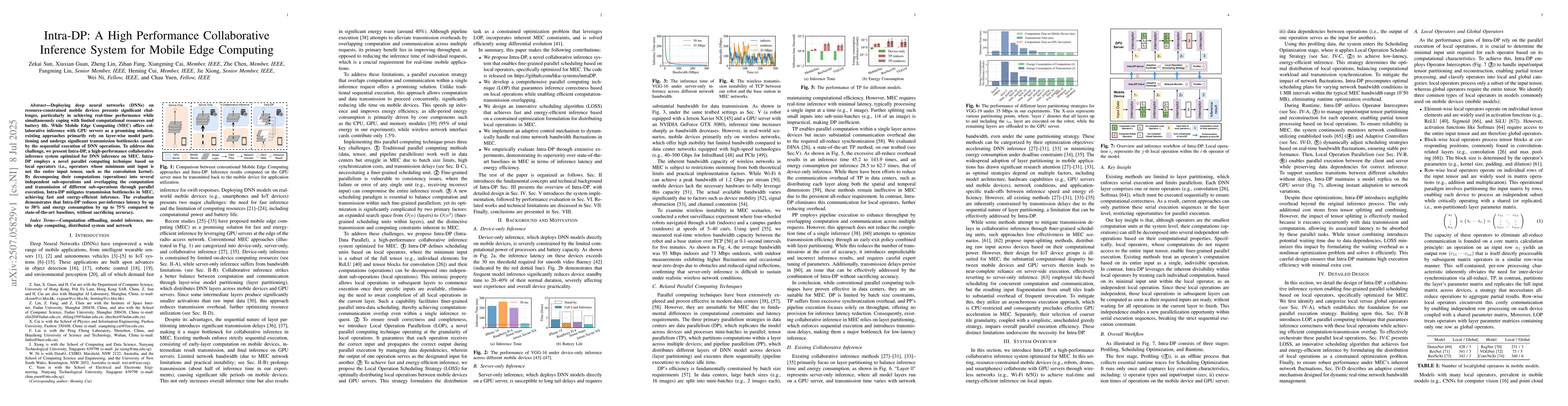 Thumbnail for Intra-DP: A High Performance Collaborative Inference System for Mobile
  Edge Computing