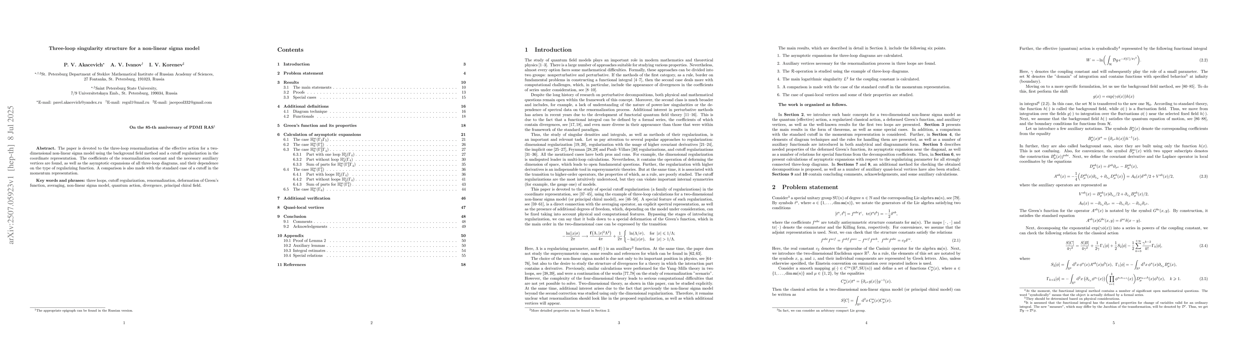 Thumbnail for Three-loop singularity structure for a non-linear sigma model