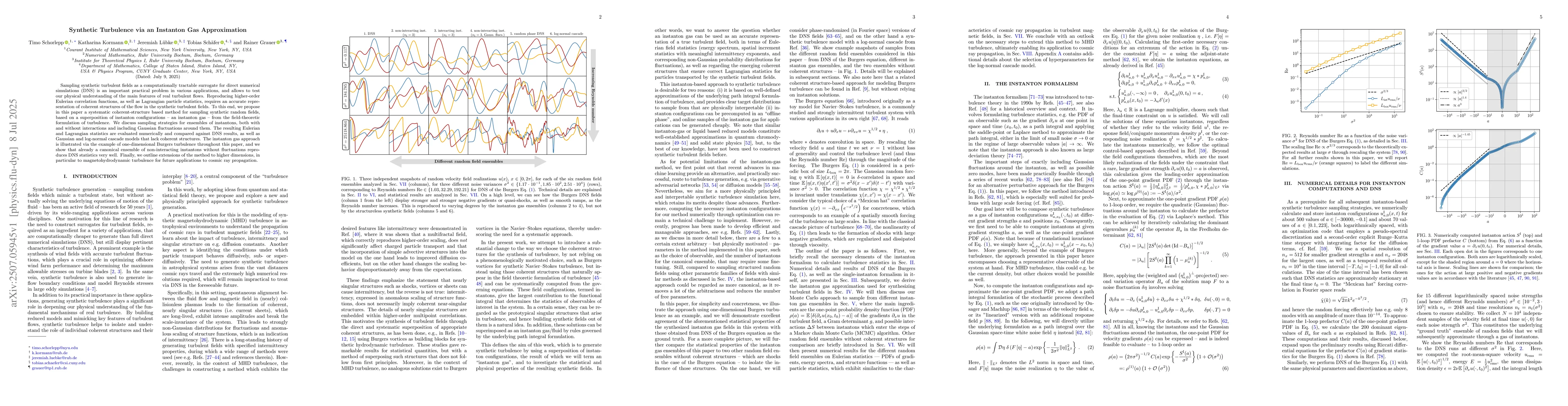 Thumbnail for Synthetic Turbulence via an Instanton Gas Approximation