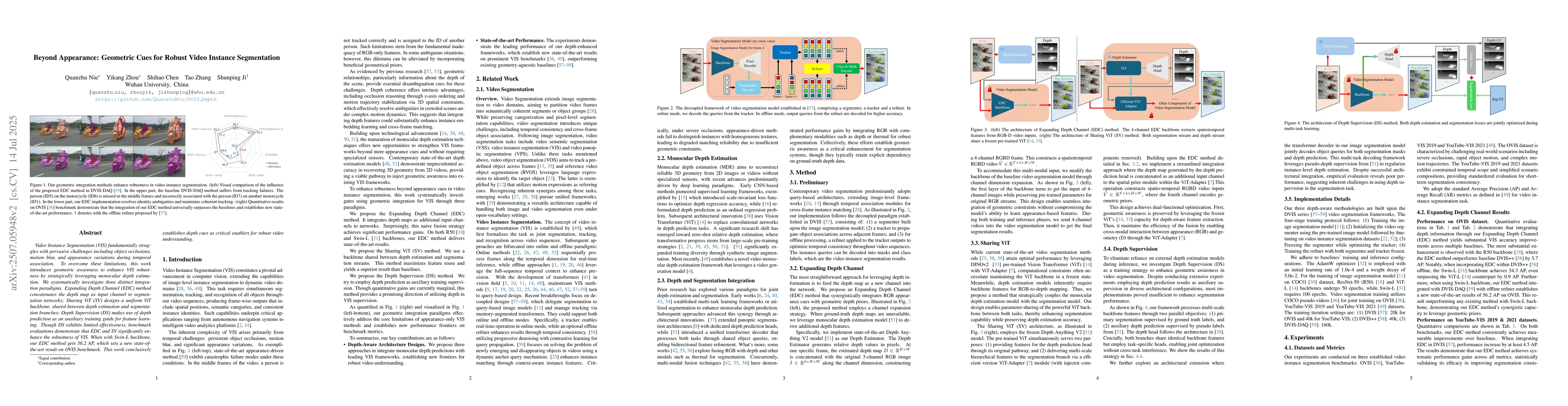 Thumbnail for Beyond Appearance: Geometric Cues for Robust Video Instance Segmentation