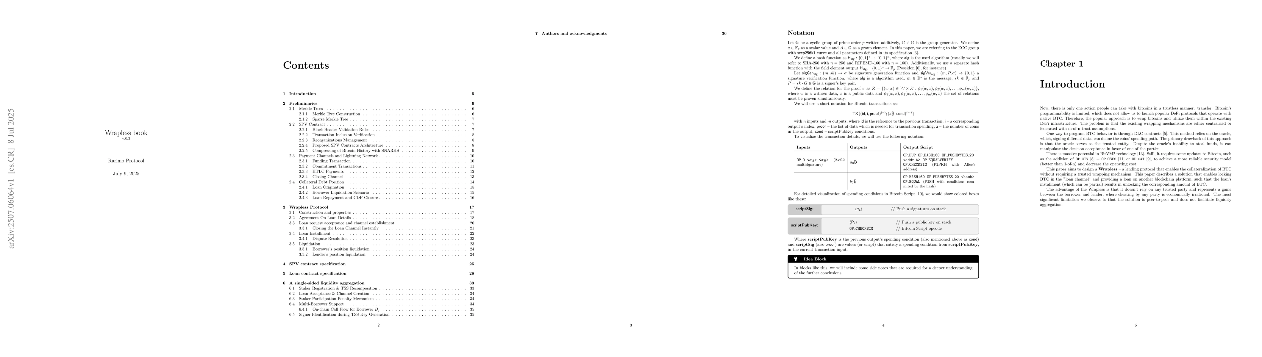 Thumbnail for Wrapless: The trustless lending protocol on top of Bitcoin