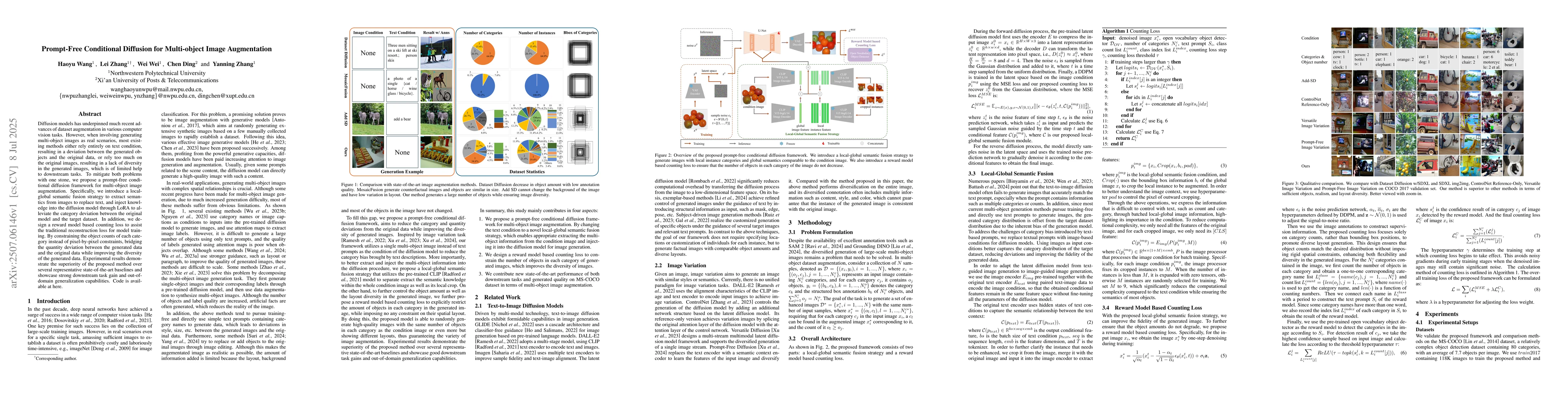 Thumbnail for Prompt-Free Conditional Diffusion for Multi-object Image Augmentation